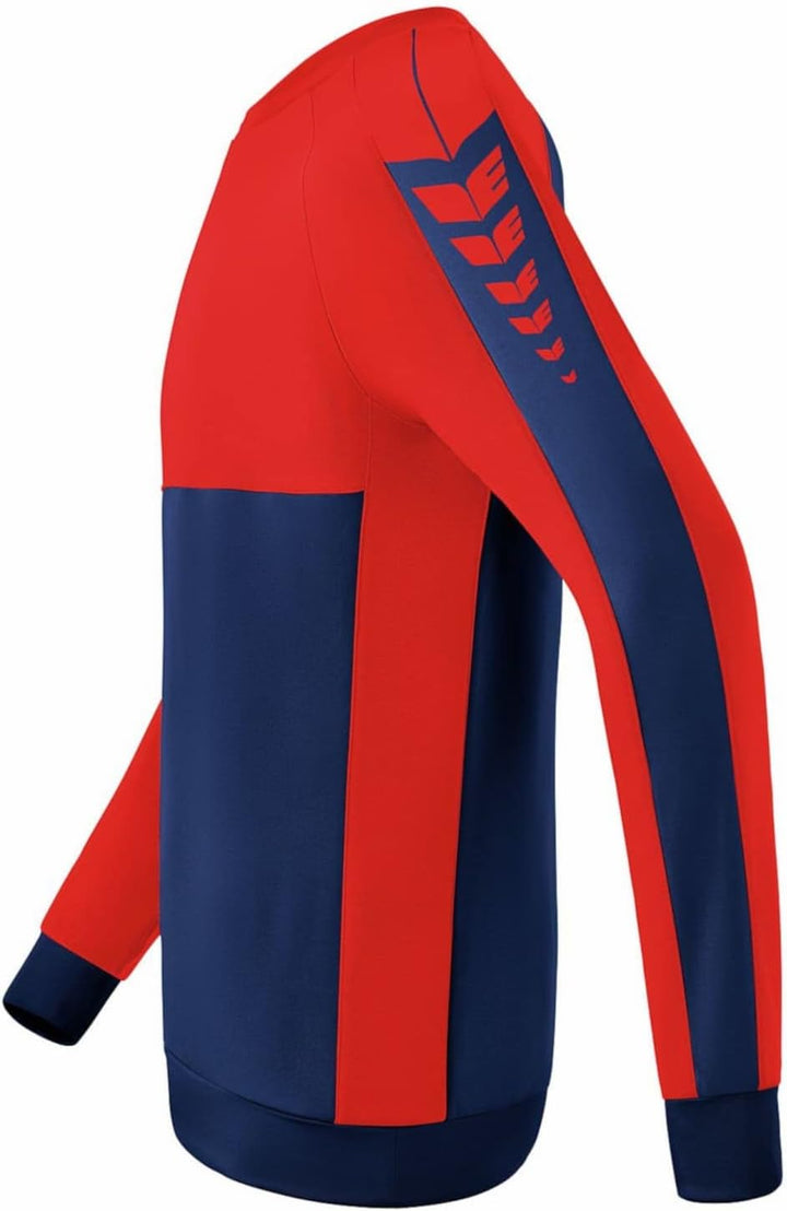 Erima SIX Wings Sweatshirt Herren S Blaurot, S Blaurot