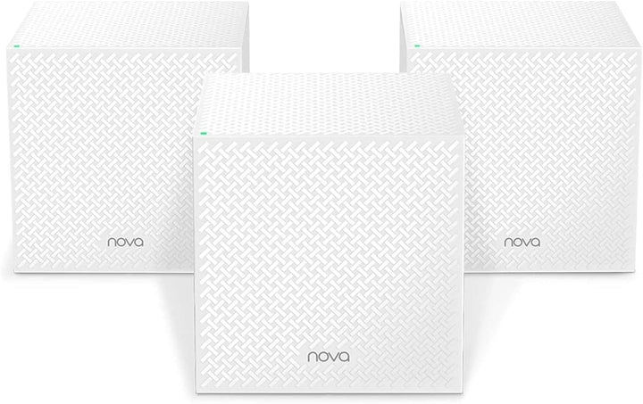 Tenda Nova MW12 Mesh WLAN System - AC2100 Tri-Band WLAN Mesh System -empfohlen für Häuser mit 3-5 Sc
