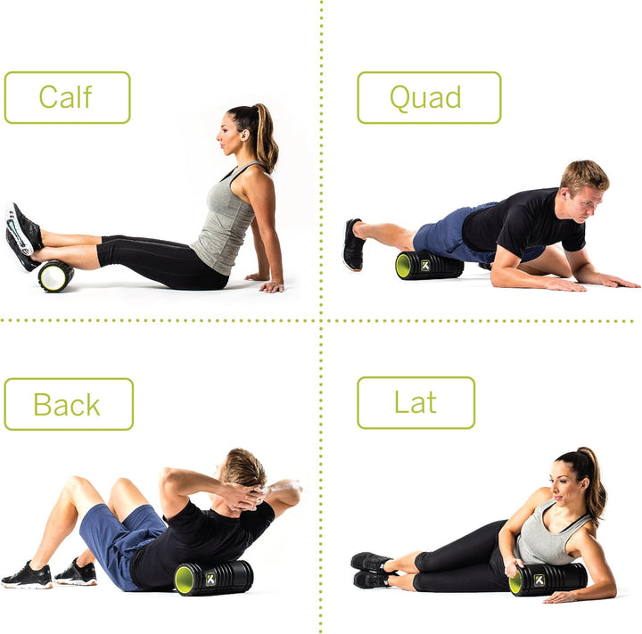 Trigger Point Foamroller Grid - Mit kostenlosen Online-Videos, 33x14 cm, Schwarz, 15920 Trigger Poin