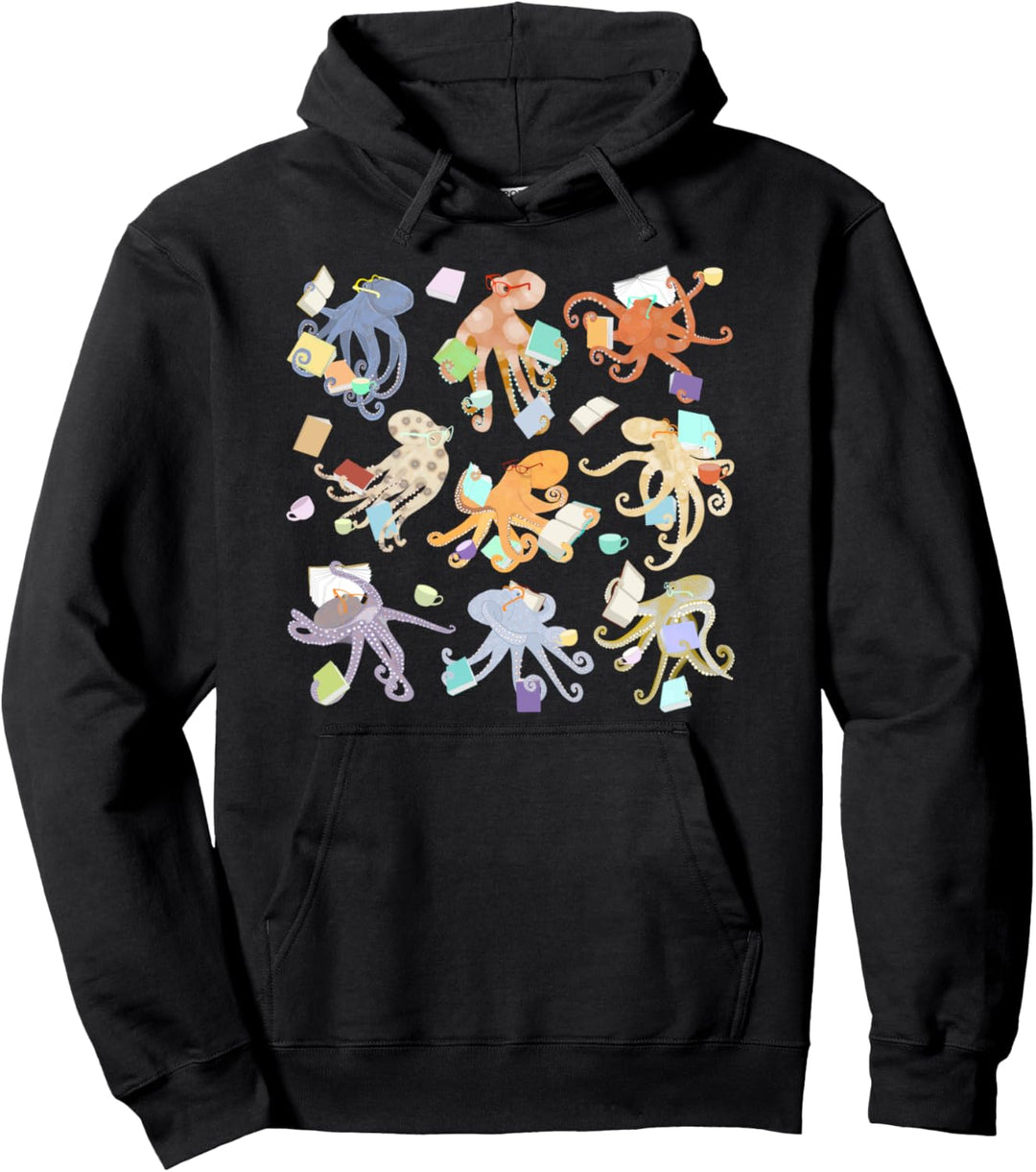 Octopus Design lesen Pullover Hoodie