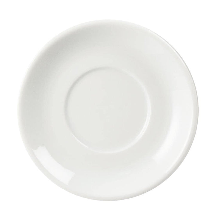 Olympia 12 x KBJ Stapeln, Espresso Untertassen Porzellan Teller Küche, Weiss