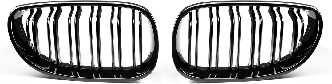 YIUBCZOQI E60 Nieren Schwarz,Kühlergrill passend für BMW 5er E60 E61 M5 2003–2009 E60 E61 Grill Nier