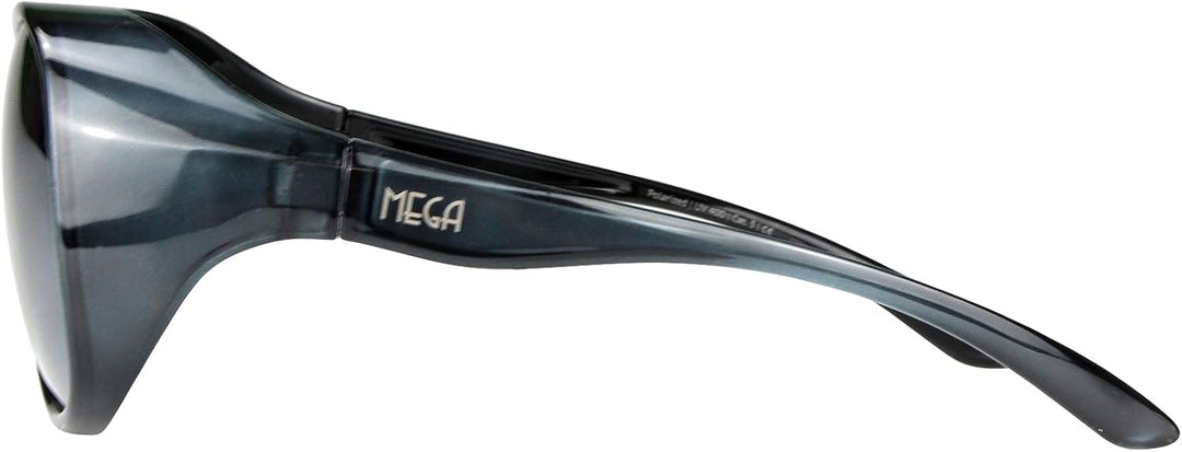 ActiveSol Überzieh-Sonnenbrille Mega, Damen, UV-Schutz, Polarisiert Schwarz | Weiss Verspiegelt, Sch