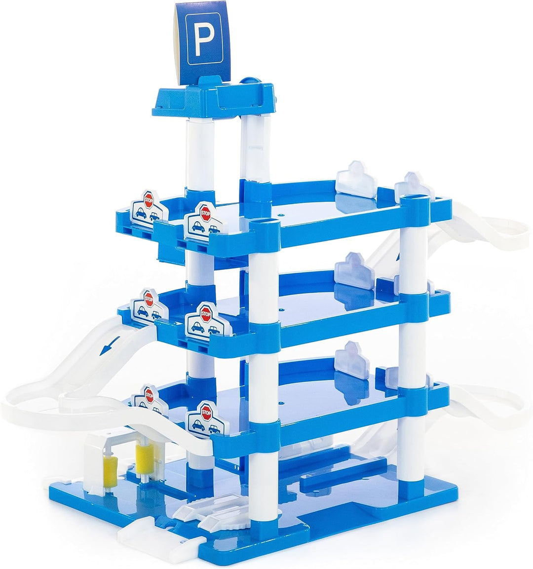 Wader Quality Toys 46086 Parkgarage 4 Ebenen ARAL