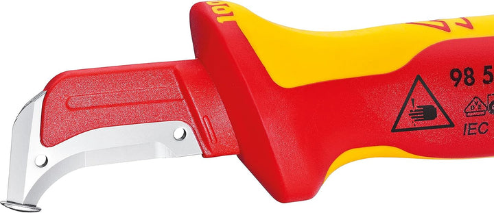 Knipex Rohrschneider für Kunststoffrohre (Elektroinstallation) 185 mm 94 10 185 & Abmantelungsmesser