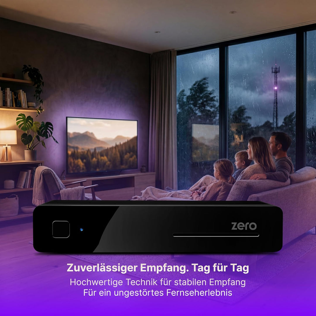 VU+ Zero DVB-S2 Linux Satellitenreceiver (Full HD, 1080p) schwarz, schwarz
