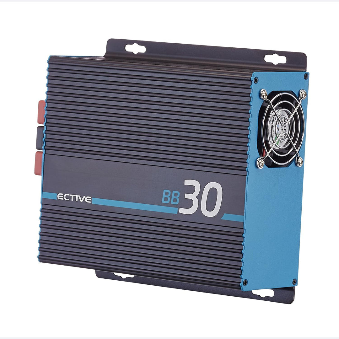 ECTIVE - BB 30 Ladebooster 30A 12V auf 12V - kompaktes DC-DC Ladegerät für AGM/Gel/Nass/LiFePO4 - Ba
