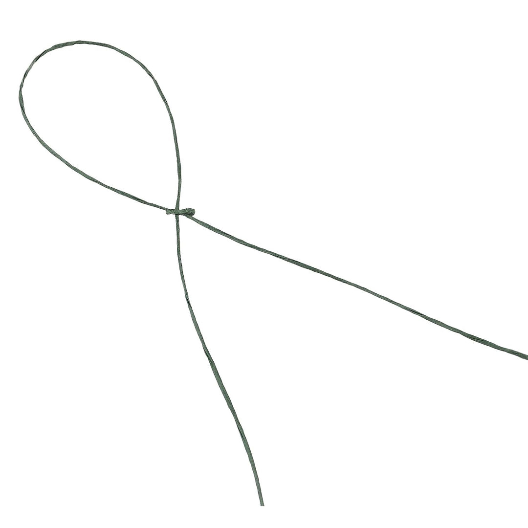 KEILEOHO 4 Stück Papierkordel mit Draht 2 mm x 200 m, Papierdraht zum Basteln, Weiss, Grün, Braun, D