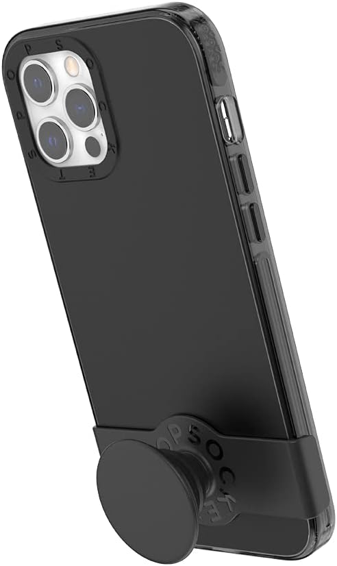 PopSockets: PopCase Hülle für iPhone 12 Pro Max mit Abnehmbarem PopGrip Slide Sockel und Griff mit A