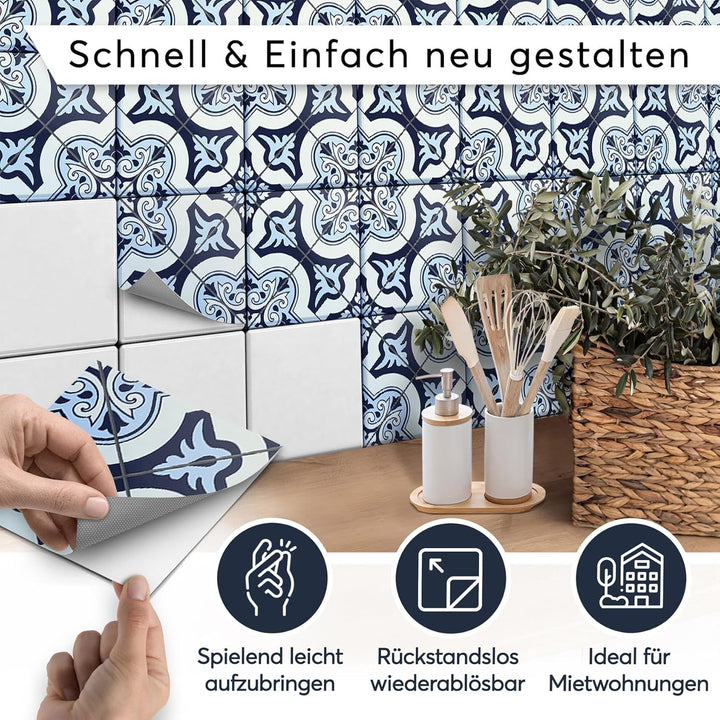 CREATISTO Mosaik Klebefliesen Stickerfliesen Fliesenfolie - Stylische Sticker Aufkleber für Fliesen