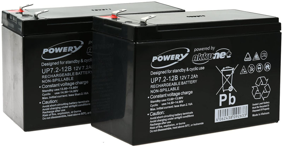 akku-net Blei-Gel-Akku für USV APC Smart-UPS SUA750RMI2U, 12V, Lead-Acid
