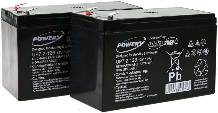 akku-net Blei-Gel-Akku für USV APC Smart-UPS SUA750RMI2U, 12V, Lead-Acid