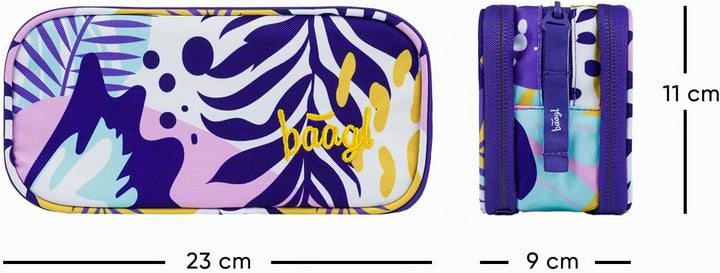 Baagl Federmäppchen Turnbeutel Set 2-teilig Mädchen Schule Mäppchen Violet | Der robuste Gymsack und