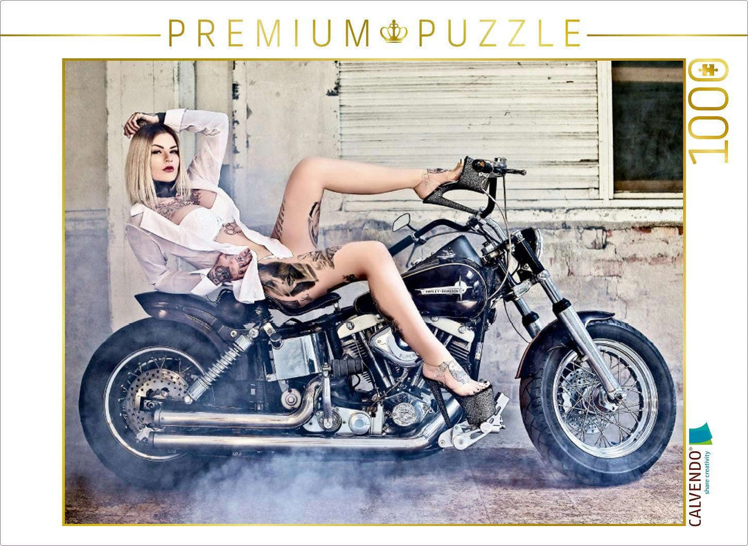 CALVENDO Puzzle Harley-Davidson Shovelhead 1200 1974 1000 Teile Lege-Grösse 64 x 48 cm Foto-Puzzle B