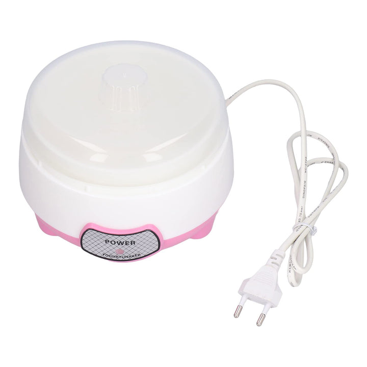 Qcwwy Elektrischer Joghurtbereiter, 15W 1L Rosa Mini Tragbarer Joghurtbereiter 360 ° Heizung Automat