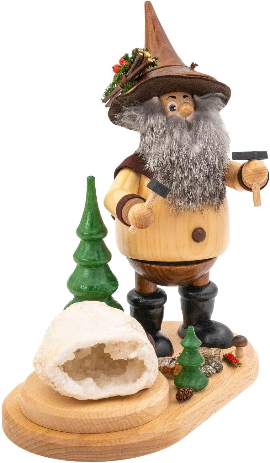 DWU | Räuchermännchen Räuchermann aus dem Erzgebirge | Weihnachten Weihnachtsdeko Handwerkskunst | E