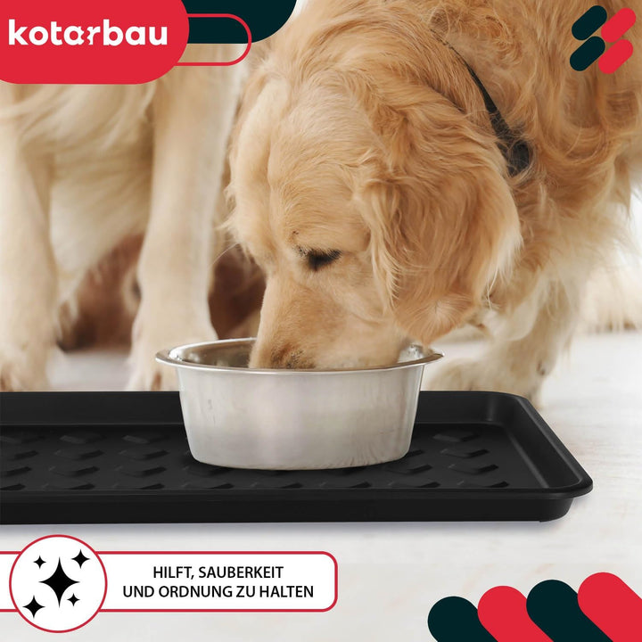 KOTARBAU® 3er Set Schuhabtropfschale schmal Schwarz 72 x 35 cm Schuhablage Schuhabtropfschale für de