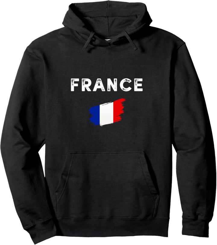 France Flag, France Graphic Tee Shirts Outfit & Cool Designs Pullover Hoodie