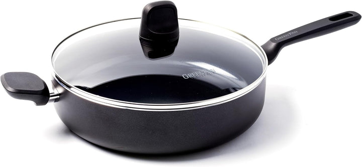 GreenPan Memphis Schmorpfanne (28 cm/4,2 L), gesunde keramische Antihaftbeschichtung, PFAS-frei, ind