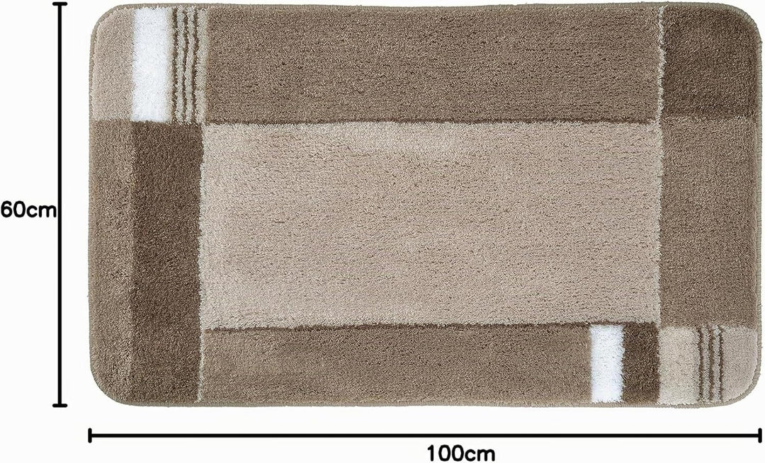 Kleine Wolke Badteppich Padova taupe 60 x 100 cm Taupe 60 x 100 cm Single, Taupe 60 x 100 cm Single