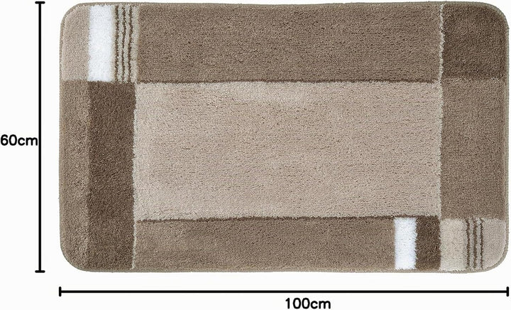Kleine Wolke Badteppich Padova taupe 60 x 100 cm Taupe 60 x 100 cm Single, Taupe 60 x 100 cm Single