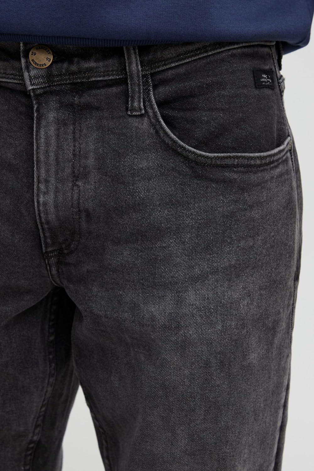 b BLEND Herren Blend Blizzard Fit-Multiflex-Straight Denim-Noos Jeans 30W / 32L Denim Grey (200296),