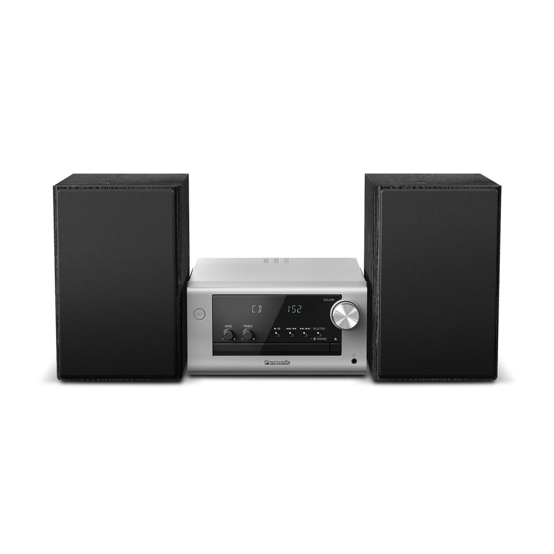 Panasonic SC-PM702EG-S Neat Micro Hi-Fi Stereoanlage mit CD, DAB+/FM-Radio, USB und Bluetooth, Lauts