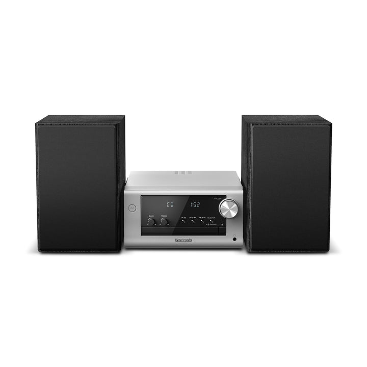 Panasonic SC-PM702EG-S Neat Micro Hi-Fi Stereoanlage mit CD, DAB+/FM-Radio, USB und Bluetooth, Lauts