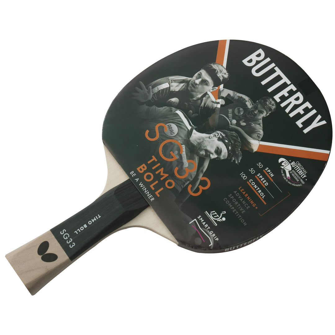 Butterfly SG33 Tischtennisschläger, Schwarz und Rot, One Einzeln, Einzeln