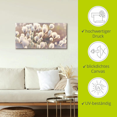 ARTland Leinwandbilder Wandbild Bild auf Leinwand 100 x 50 cm Wanddeko Natur Zauber Idyll Frühling M