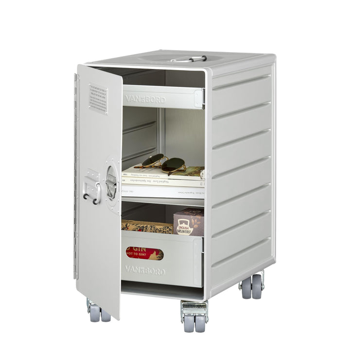 Rollcontainer mit Schubladen, mobiler Aktenschrank, Metallschrank, Schubladenschrank Küche, Druckert