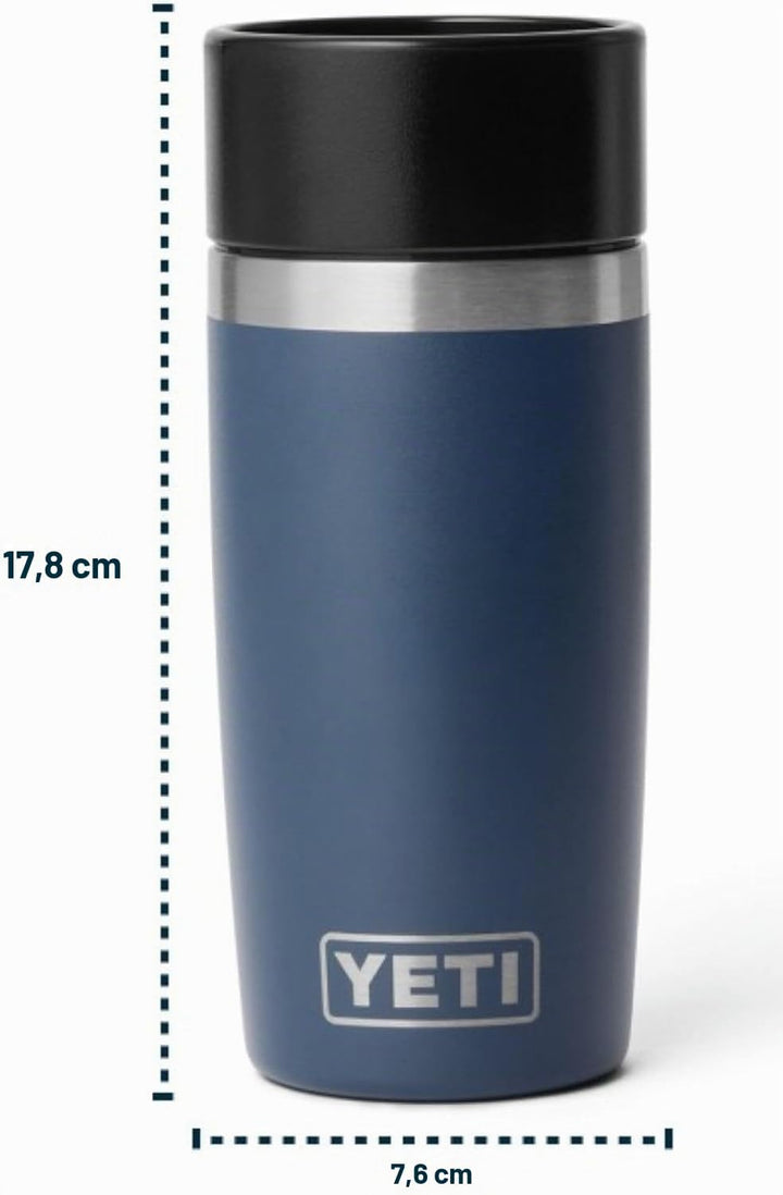 YETI Rambler 12 oz (355 ml) Travel Bottle mit auslaufsicherem Commuter-Deckel, Vakuumisolierte Edels