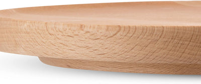 Alessi "Tonale" Teller aus Holz, Braun, 3 x 22.5 x 16 cm