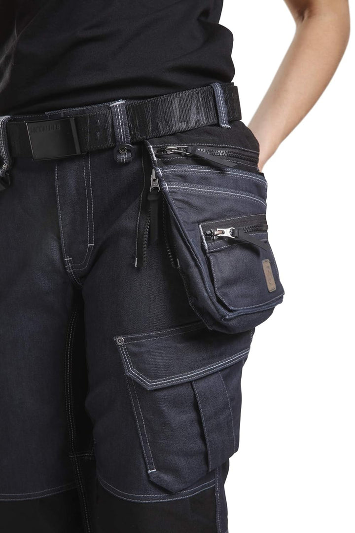Blaklader 79901141 DAMEN-HANDWERKER-HOSE X1900 STRETCH, Marineblau/Schwarz, grootte D19 D19 8999, D1
