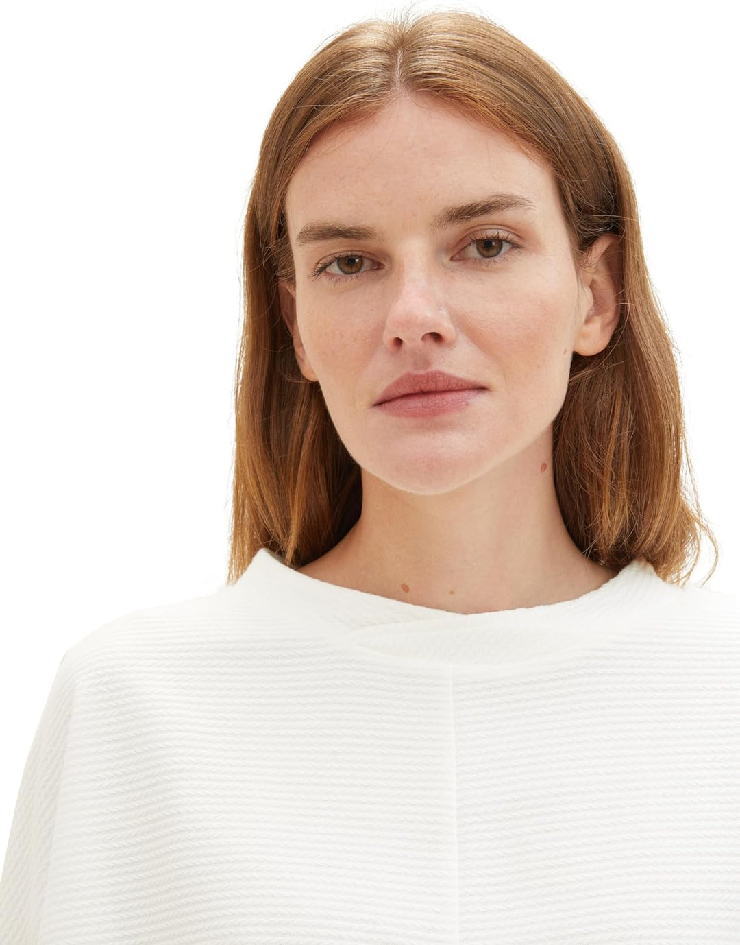 TOM TAILOR Damen T-Shirt, 10315 - Whisper White