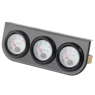 Universal-Auto-Triple-Manometer-Kit, KIMISS Multifunktions-Öldruckmesser Wassertemperatur + Volt + Ö