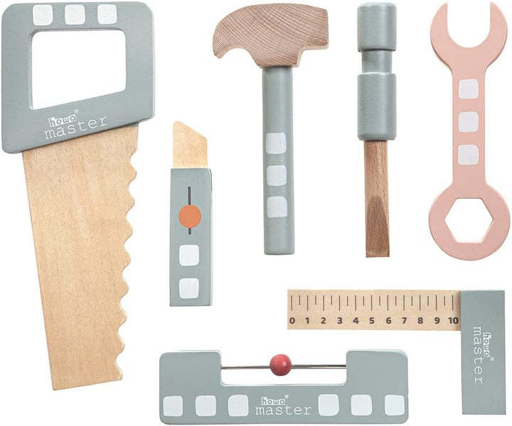 howa Werkbank für Kinder aus Holz mit 47 TLG. Zubehör Kinderwerkbank 4905