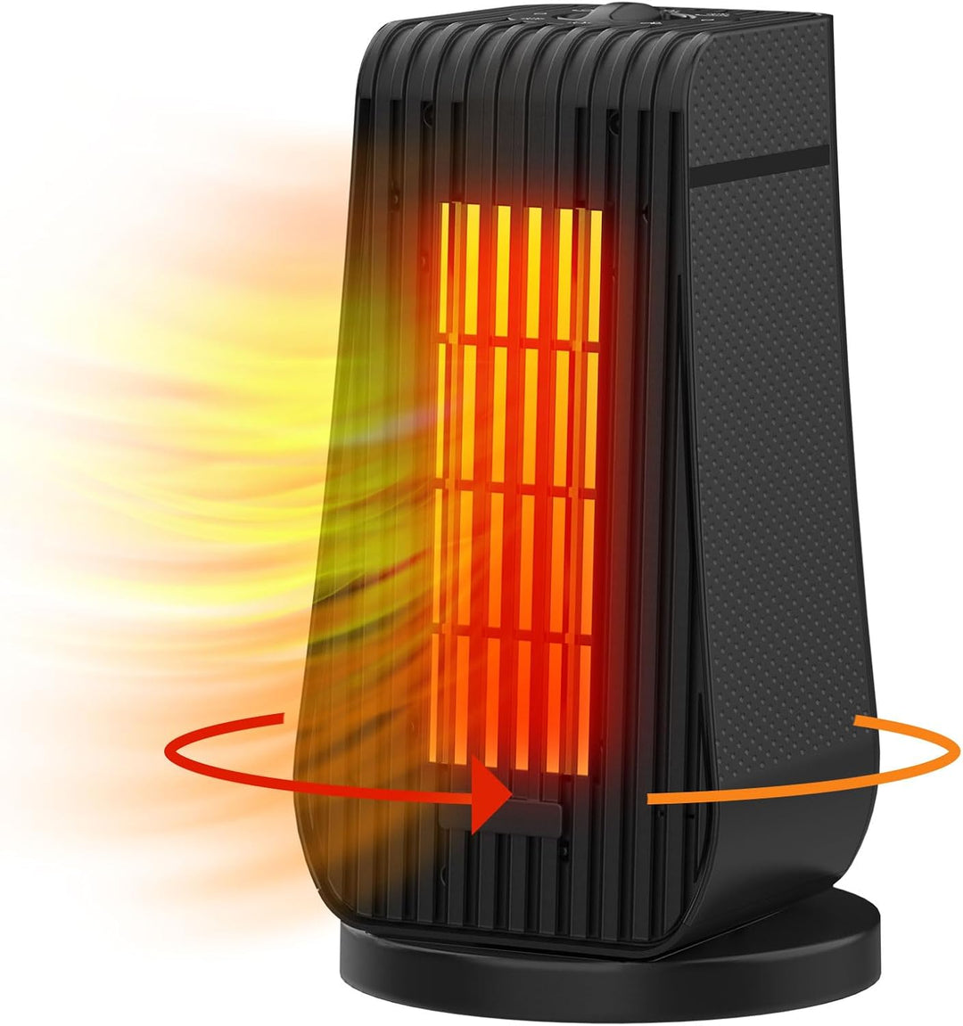 Qoosea Heizlüfter Energiesparend Leise 1200W Heizlüfter Elektrische Raumheizung Mini Keramik Heizung