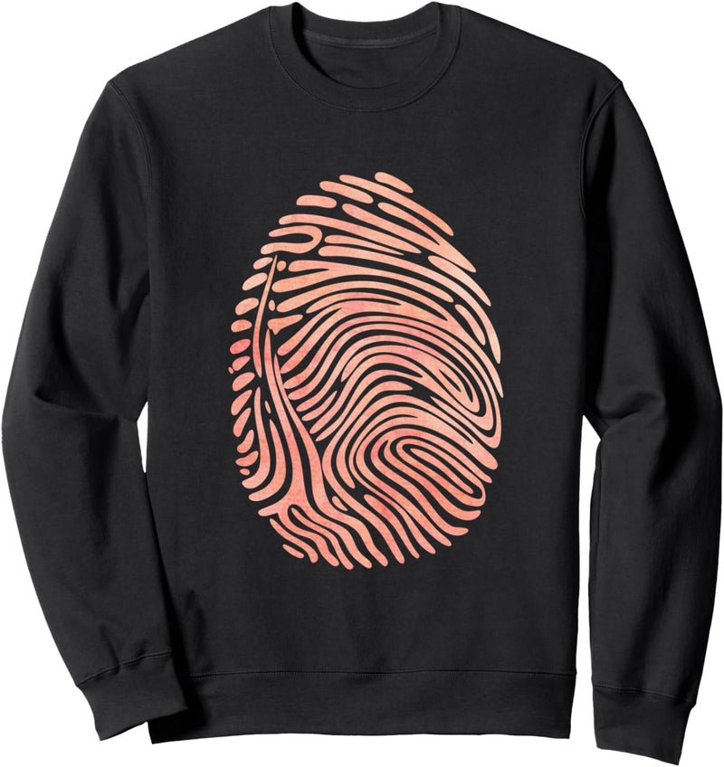 Fingerprint - Abstrakte Kunst Selbdentität Böhmisch Sweatshirt