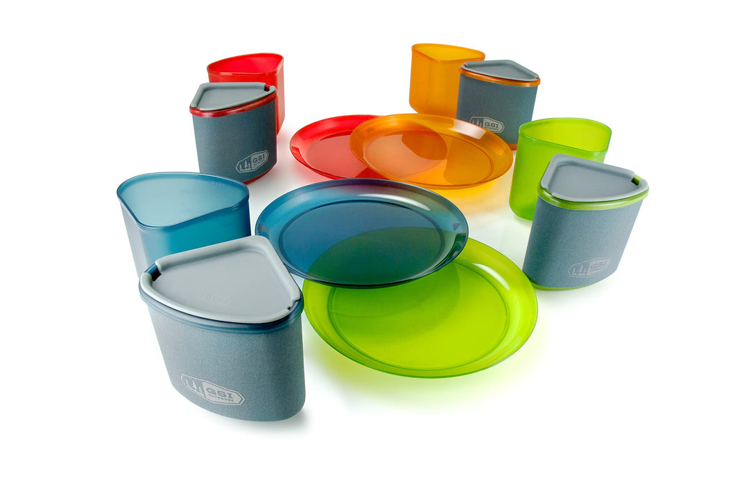 GSI Outdoors Geschirrset Infinity Compact für 4 Person, mehrfarbig, 75420