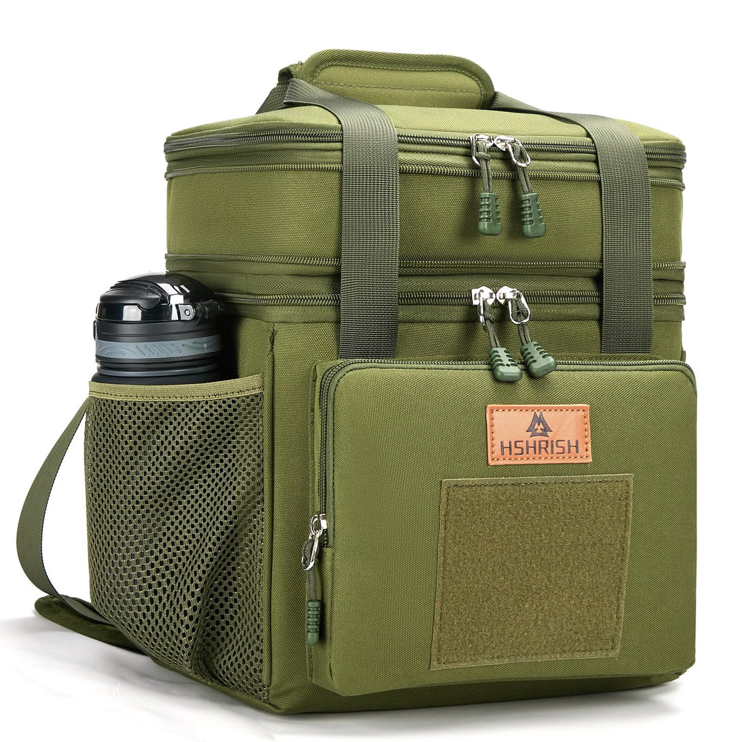 HSHRISH Lunchtasche, doppellagige isolierte grosse Kühltasche für Herren Erwachsene wasserdichte aus