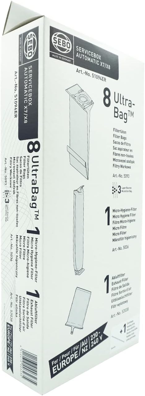 Sebo 51094ER Servicebox für Sebo Automatic X7/8 Single Einzelbett, Single Einzelbett