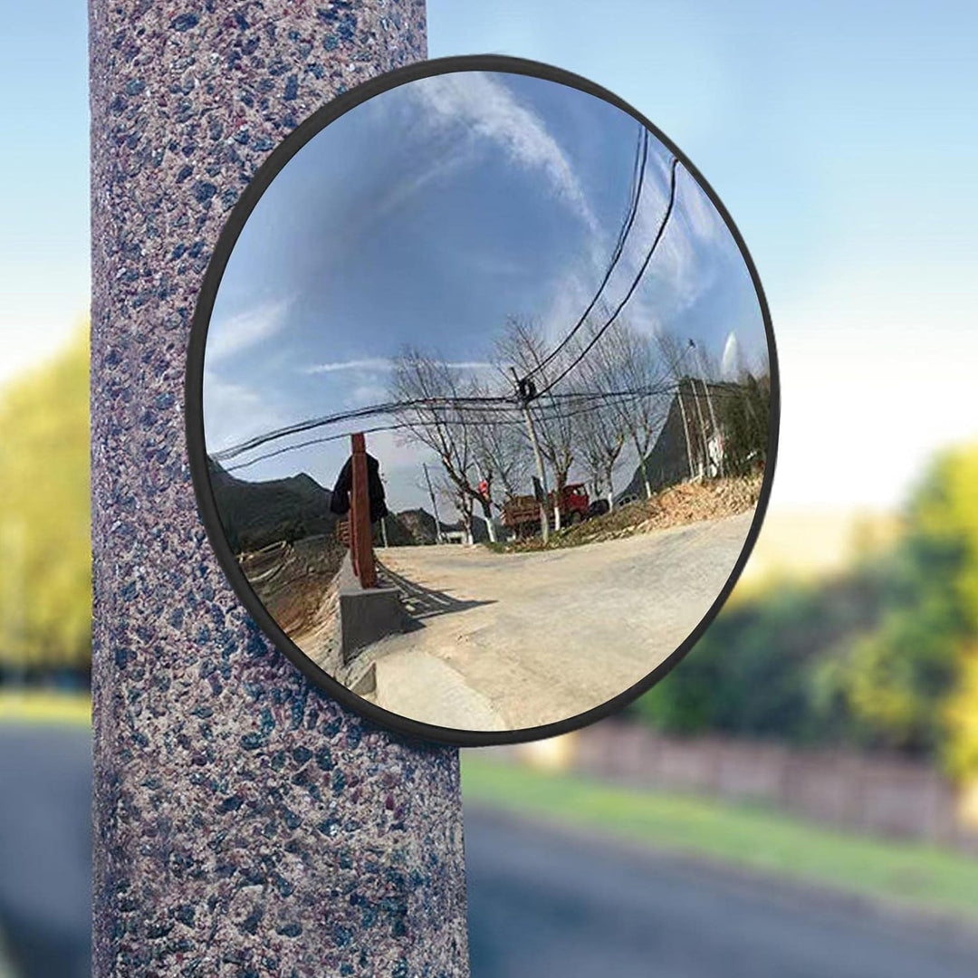 PW TOOLS Verkehrsspiegel 30cm, Convex Mirror, Konvexspiegel, Garagenspiegel, Sicherheitsspiegel, Run