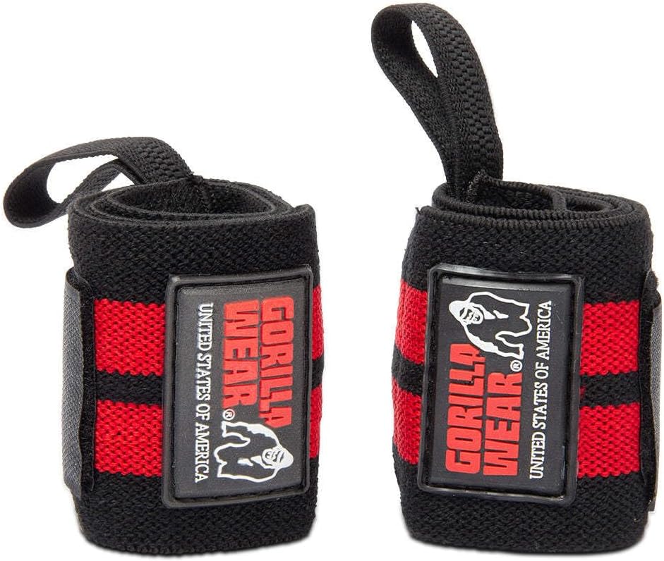 Gorilla WEAR Wrist Wraps PRO Black/Red Schwarz Einheitsgrösse, Schwarz Einheitsgrösse