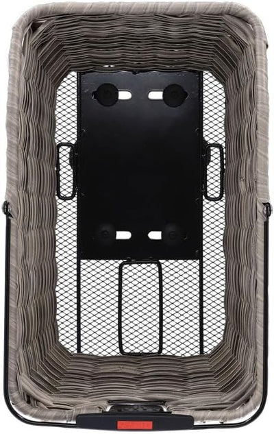 KLICKfix Structura GT Hinterradkorb mit KorbKlip Schilf Grau, Schilf Grau