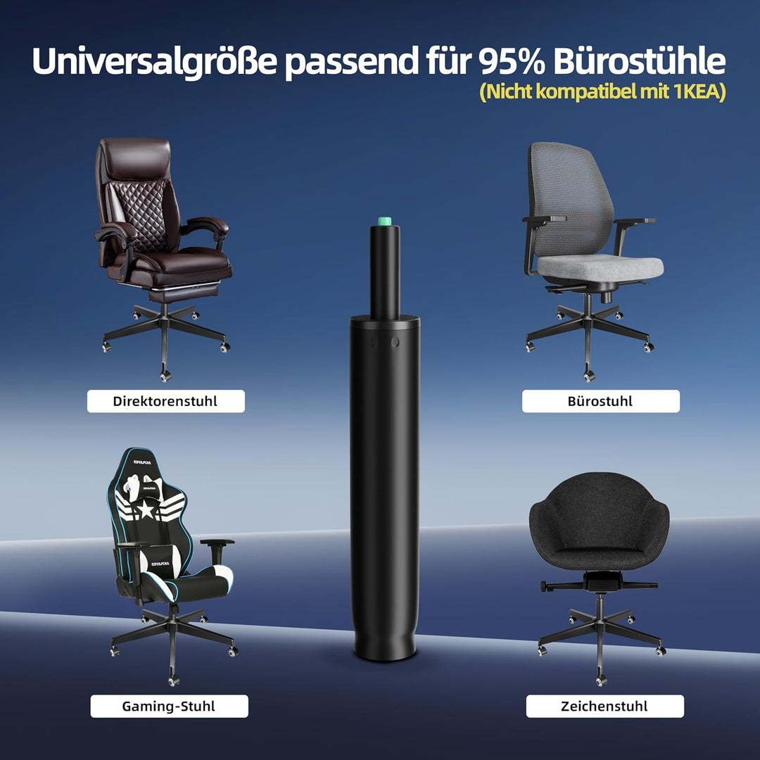 Mastery Mart Gasdruckfeder für Bürostühle, Länge 272mm - 388mm Gasdruckfeder, Gasdruckdämpfer Belast