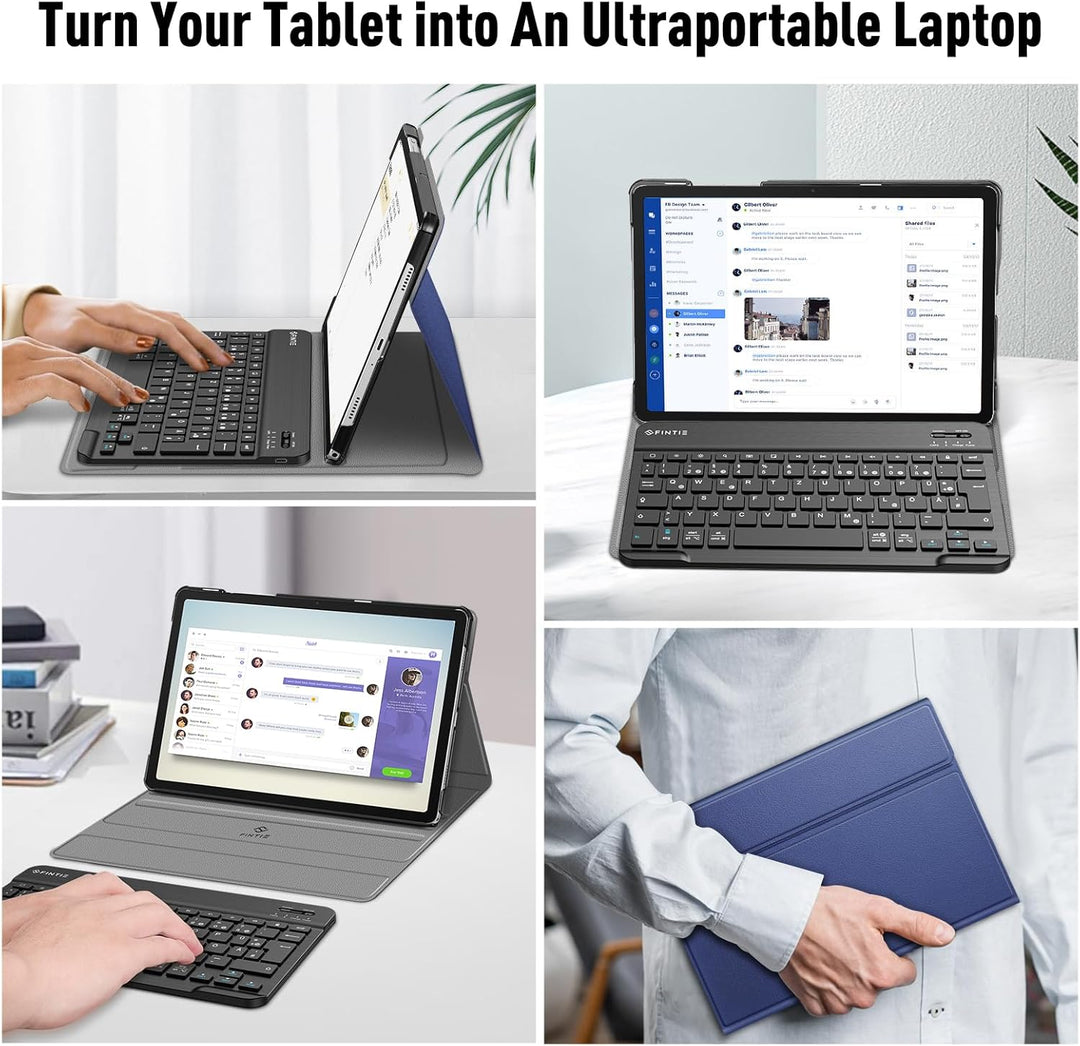 FINTIE Tastatur Hülle für Samsung Galaxy Tab A11+ Plus 11" 2025 / Tab A9+ Plus 11 Zoll 2023 Tablet,