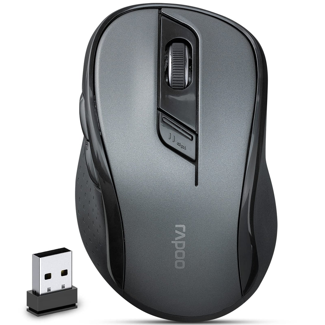 Rapoo M500 Silent kabellose Maus wireless Mouse 1600 DPI Sensor 12 Monate Batterielaufzeit leise Tas