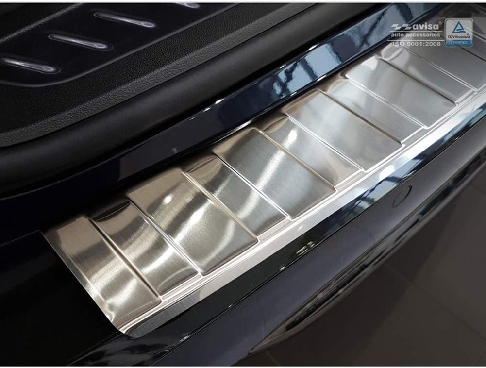 Edelstahl Heckstossstangenschutz kompatibel mit BMW 5er G31 Touring 2017-2020 'Ribs'