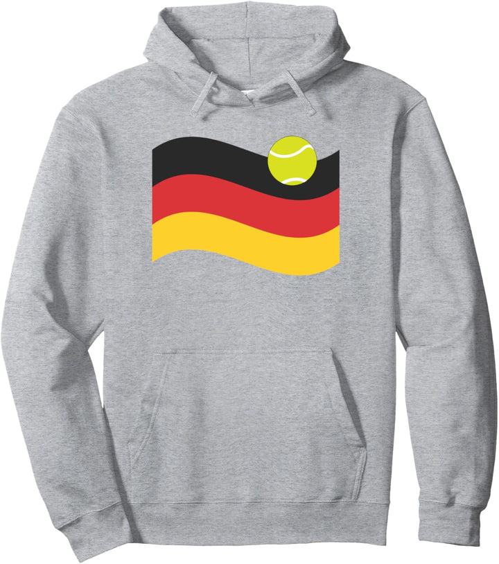 Deutsche Flagge Tennis Grafik / Feiern Sie Deutschland Sport Pullover Hoodie